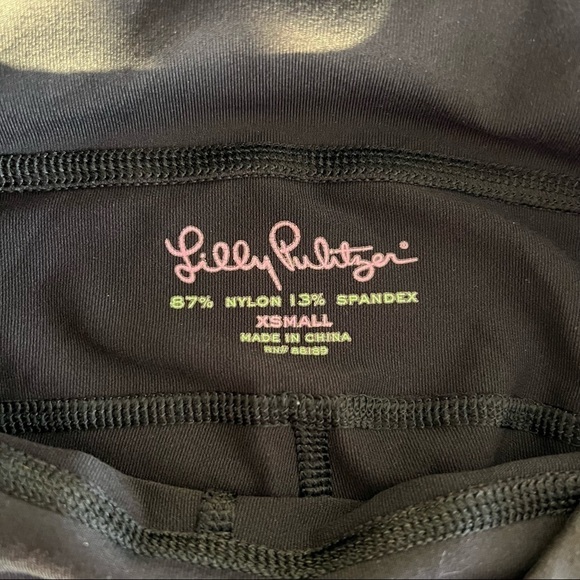 Lilly Pulitzer Yoga Capris Pink & Black Size XS - Picture 4 of 7
